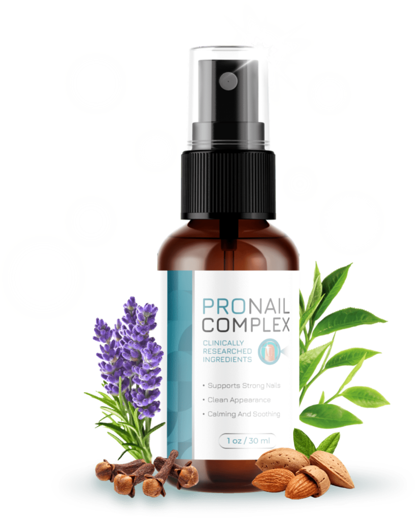 Image of Pronail Complex bottle with text: 'Unlock Your Nail Health with Pronail Complex - Discover 7 Essential Secrets for Stronger, Flawless Nails.