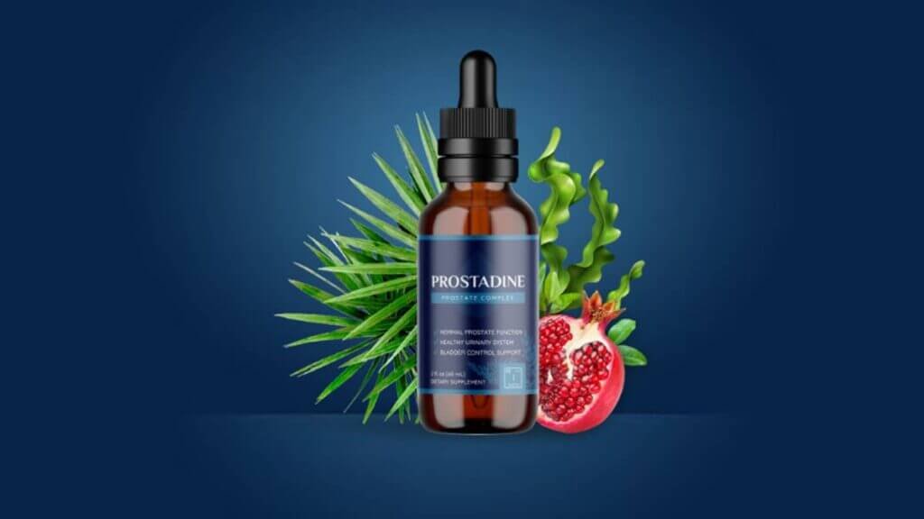 Prostadine A bottle with label 'Revitalize Your Prostate Health in 7 Days with a Powerful Natural Formula'.