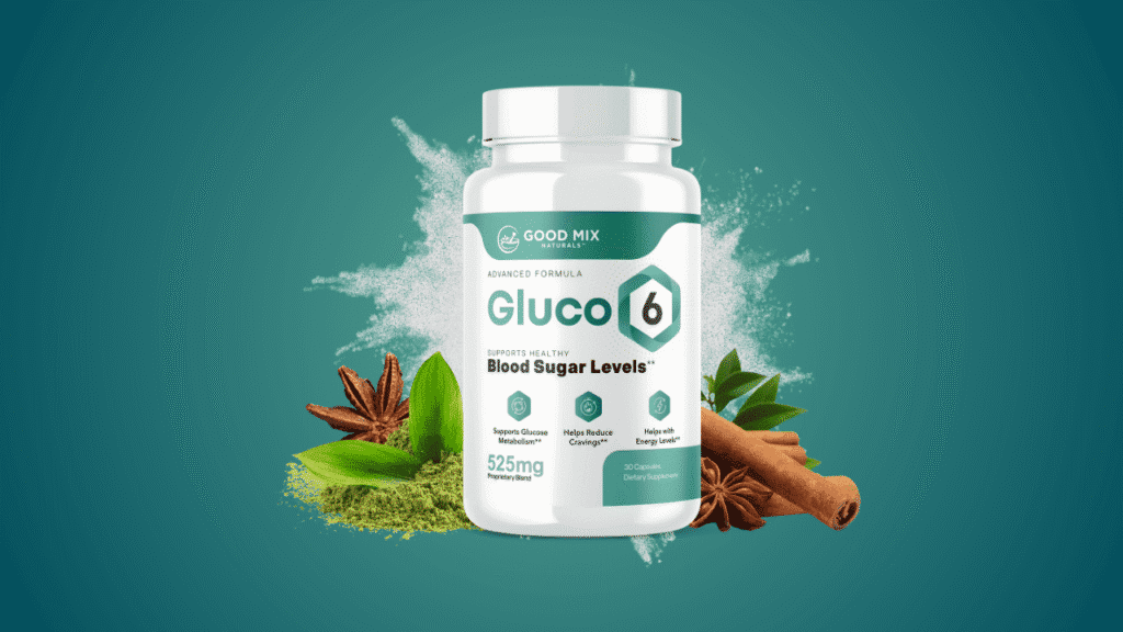 Gluco 6 supplement bottle promoting healthy blood sugar and metabolism support.Discover the shocking truths and amazing results of Gluco 6, a powerful supplement designed to support healthy blood sugar and boost your metabolism naturally.