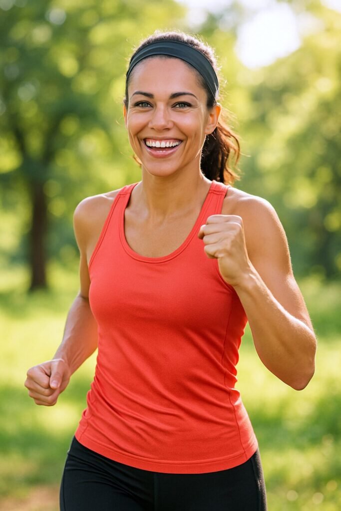 Woman exercising to boost metabolism and avoid common fat-burning mistakes.