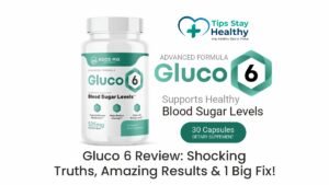 Bottle of Gluco 6 dietary supplement for blood sugar and weight support