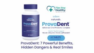 ProvaDent supplement bottle showcasing 7 powerful oral health benefits