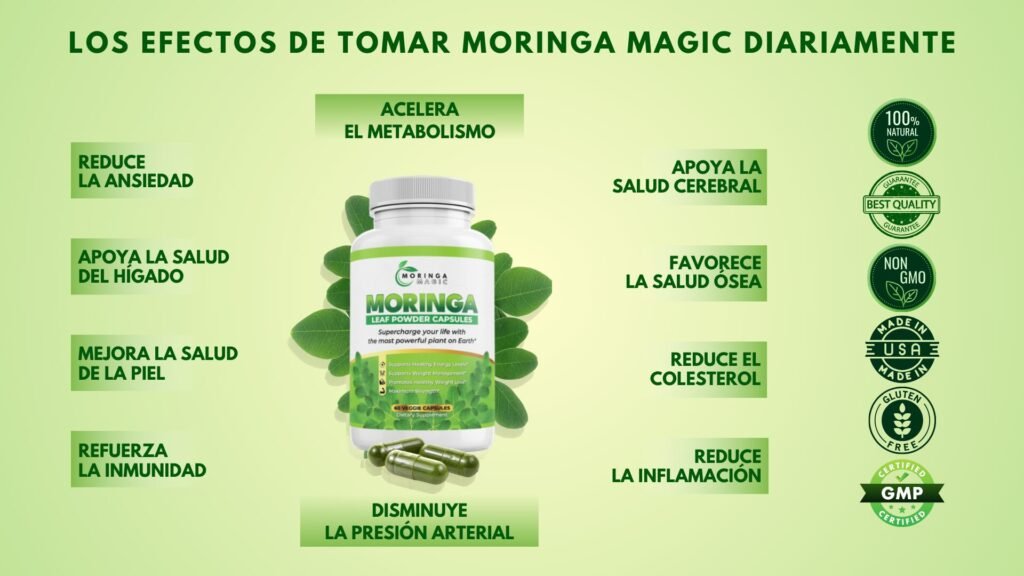 A bowl of Moringa powder and fresh Moringa leaves representing 7 amazing Moringa secrets for natural health and wellness.