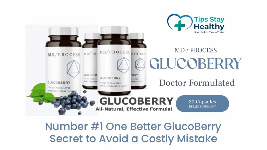 GlucoBerry bottle placed on a wellness journal, representing the #1 secret to avoiding common supplement mistakes.